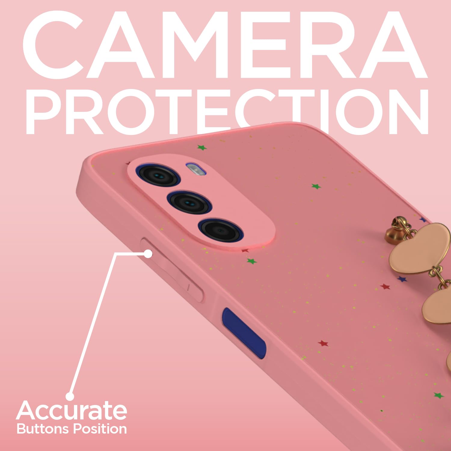 Pikkme Moto G51 5G Chain pink back cover – photo 3