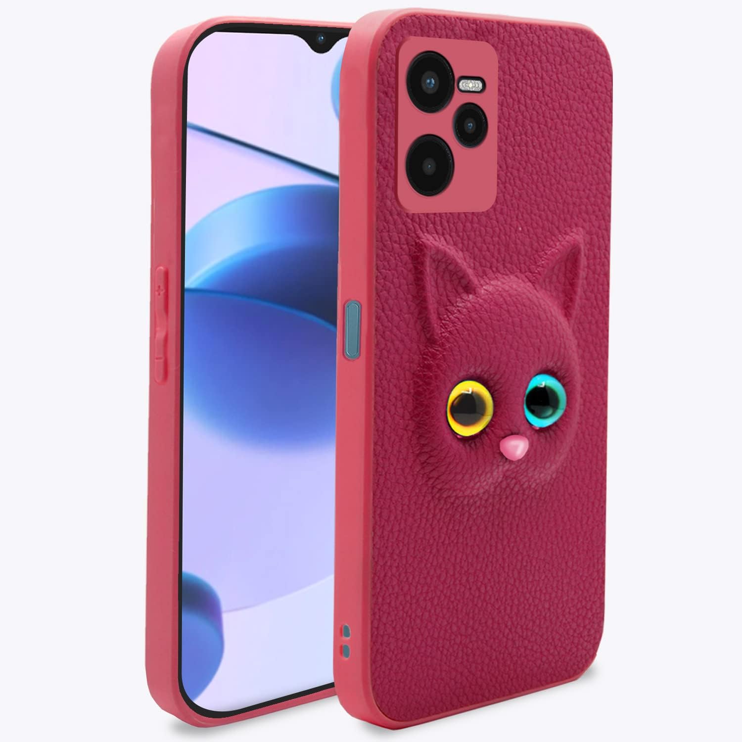 Pink Realme C35 Kitty Back Cover – Stylish and Protective Back Cover