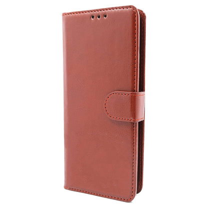 Samsung M42 Wallet flip case in brown by Pikkme – photo 6