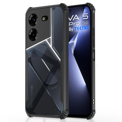 Pikkme Tecno Pova 5/Pova 5 Pro 5G black back cover