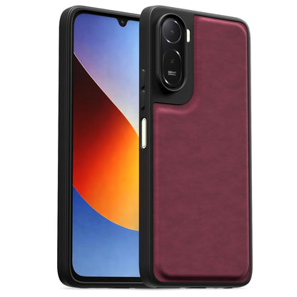 Pikkme purple Leather mobile back cover for Redmi A7 Pro/Poco C85x 5G