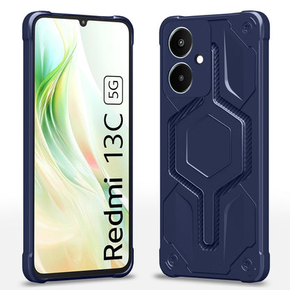 Pikkme blue Hybrid back cover for Redmi 13C 5G
