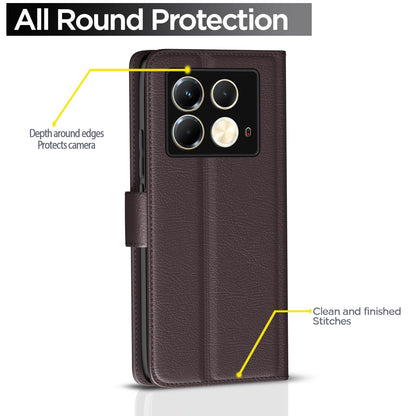 Pikkme coffee Wallet wallet flip cover for Infinix Note 40 5G – photo 4