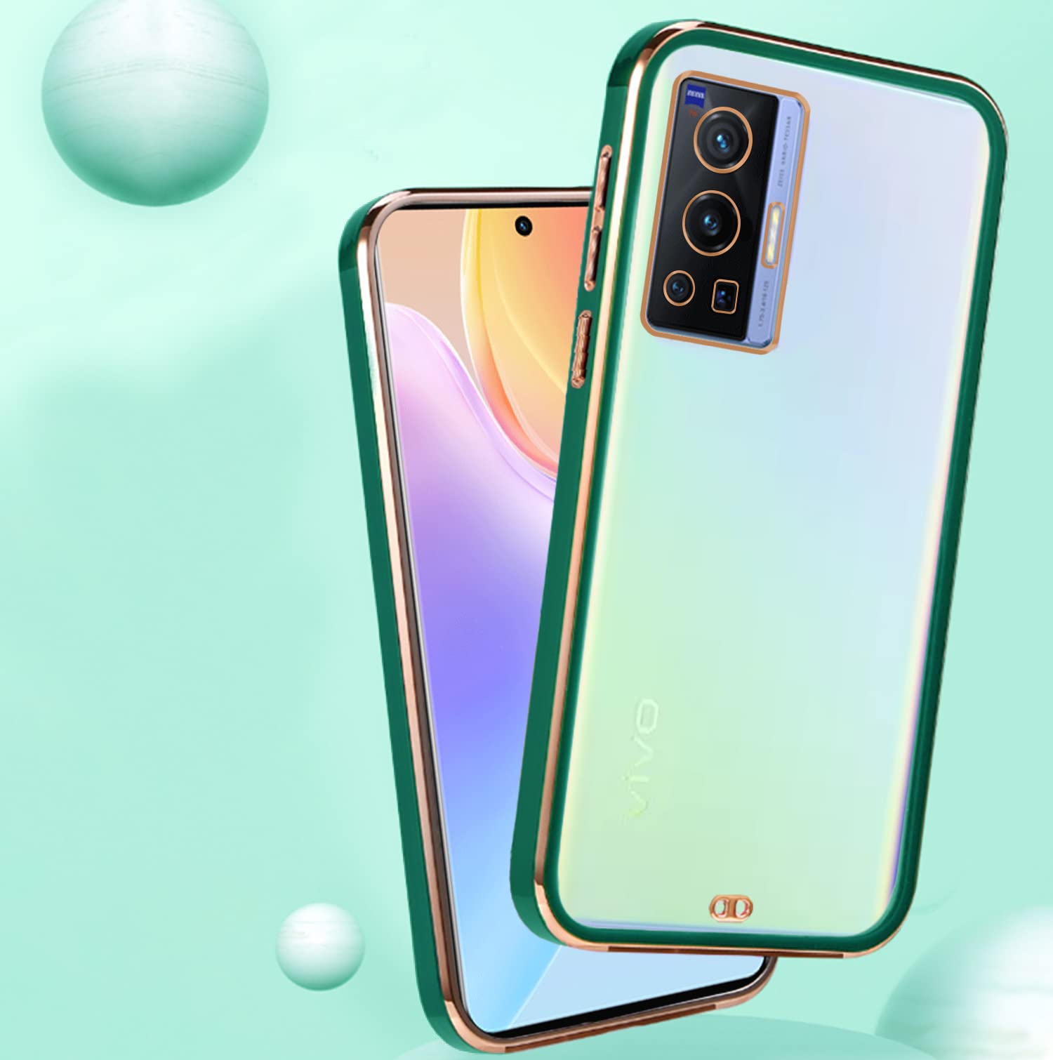 Pikkme Vivo X70 Pro Chrome green back cover – photo 4