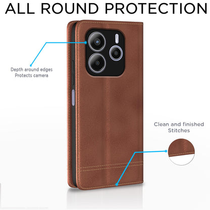 Pikkme brown flip case for Redmi Note 14 5G – photo 4