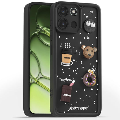 Pikkme black mobile cover for OnePlus Nord 6 5G/3D