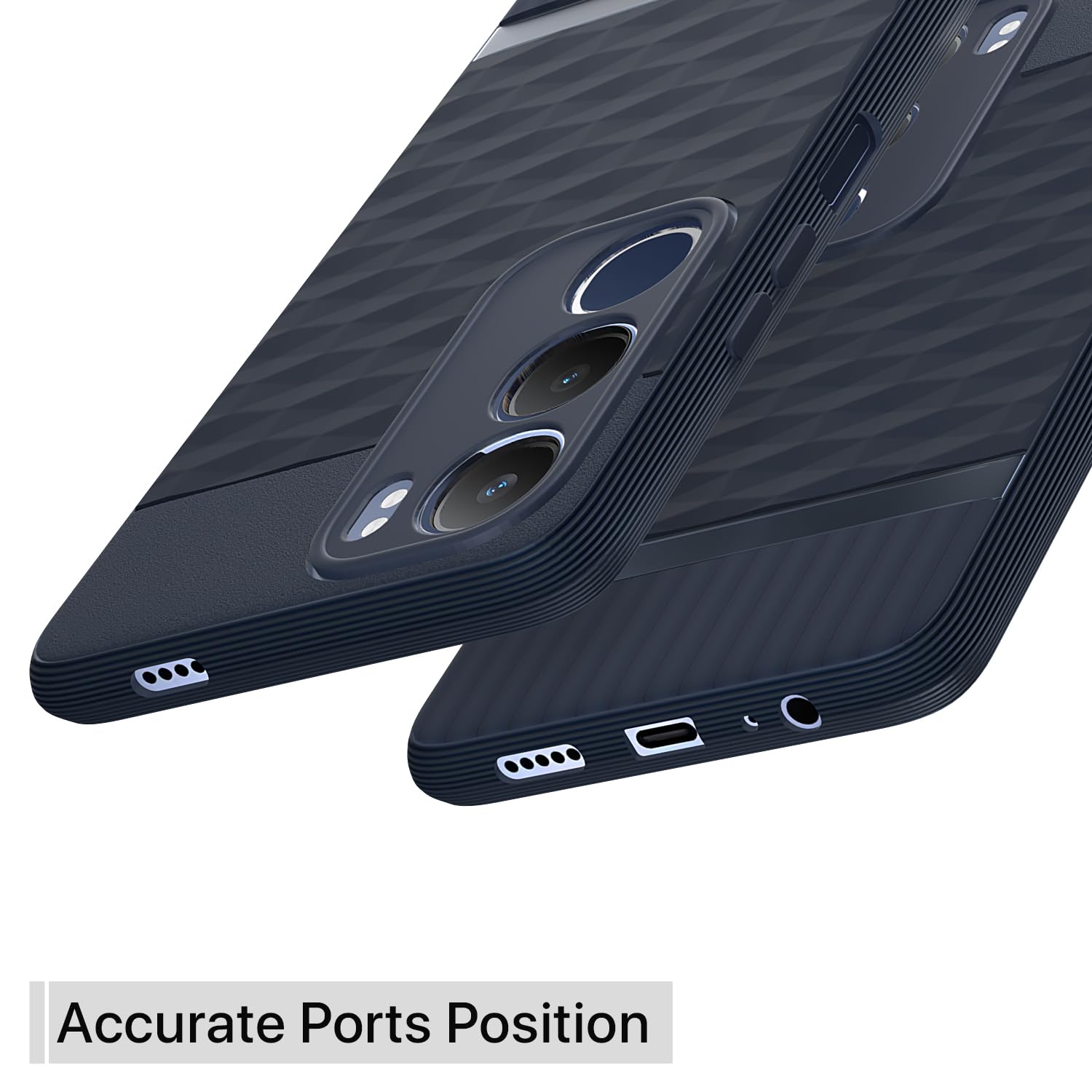 Pikkme Vivo Y19s / Vivo Y29 5G  Gencase Back Cover (Blue)