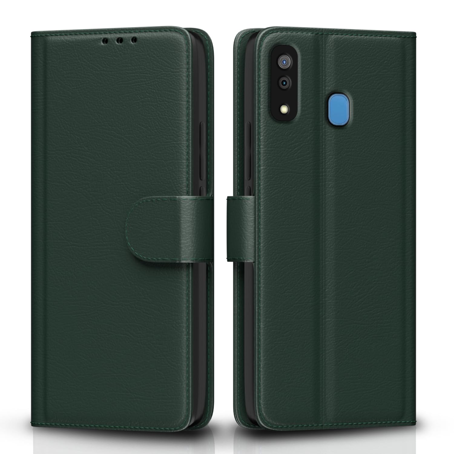 Pikkme Samsung A30/A20/M10s Wallet green flip cover