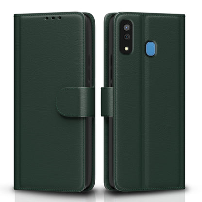 Pikkme Samsung A30/A20/M10s Wallet green flip cover