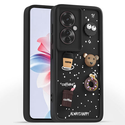 Black back cover for Oppo F25 Pro 5G/3D – Pikkme