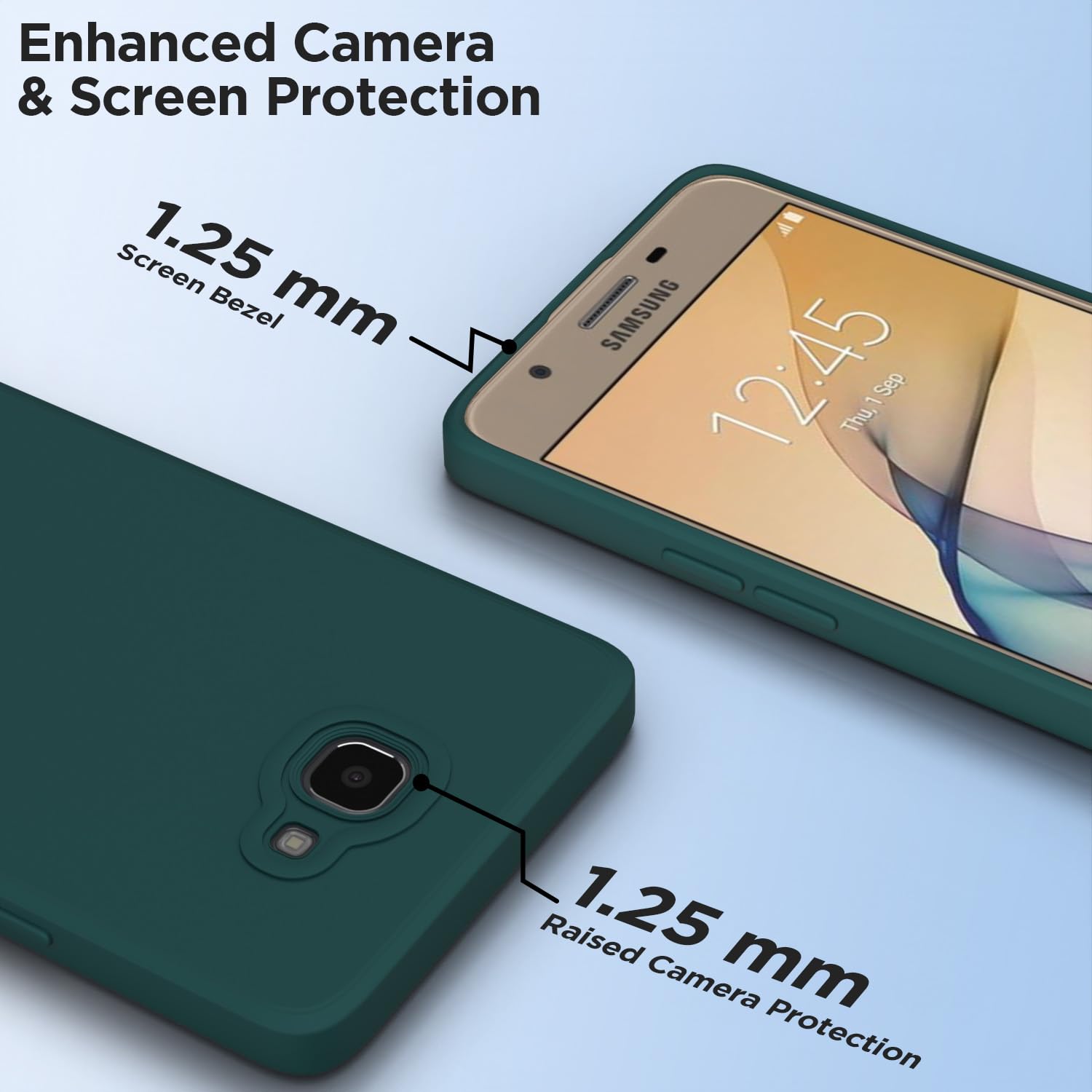 Pikkme green Liquid Silicone mobile cover for Samsung J7 Prime – photo 6