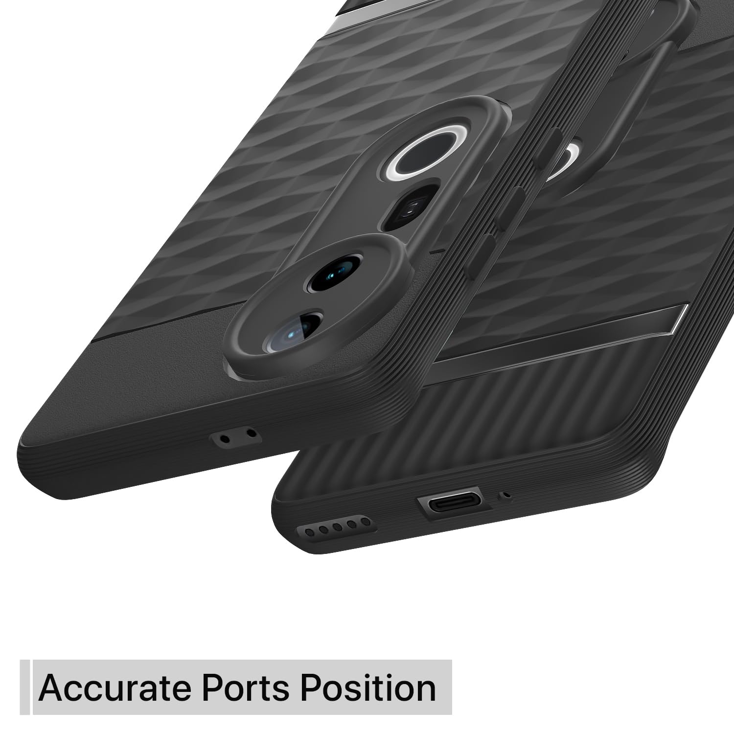 Pikkme Vivo T4 Ultra 5G Shockproof Soft Flexible Gencase Back Cover (Black)