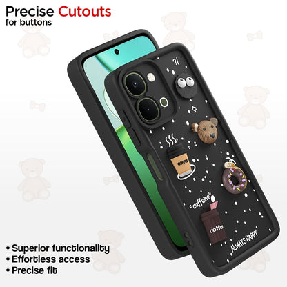 Pikkme black Silicone mobile cover for Vivo T5x/Y51 Pro/iQOO Z11x 5G/3D – photo 6
