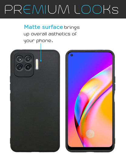Oppo F19 Pro Matte phone cover in black by Pikkme – photo 3