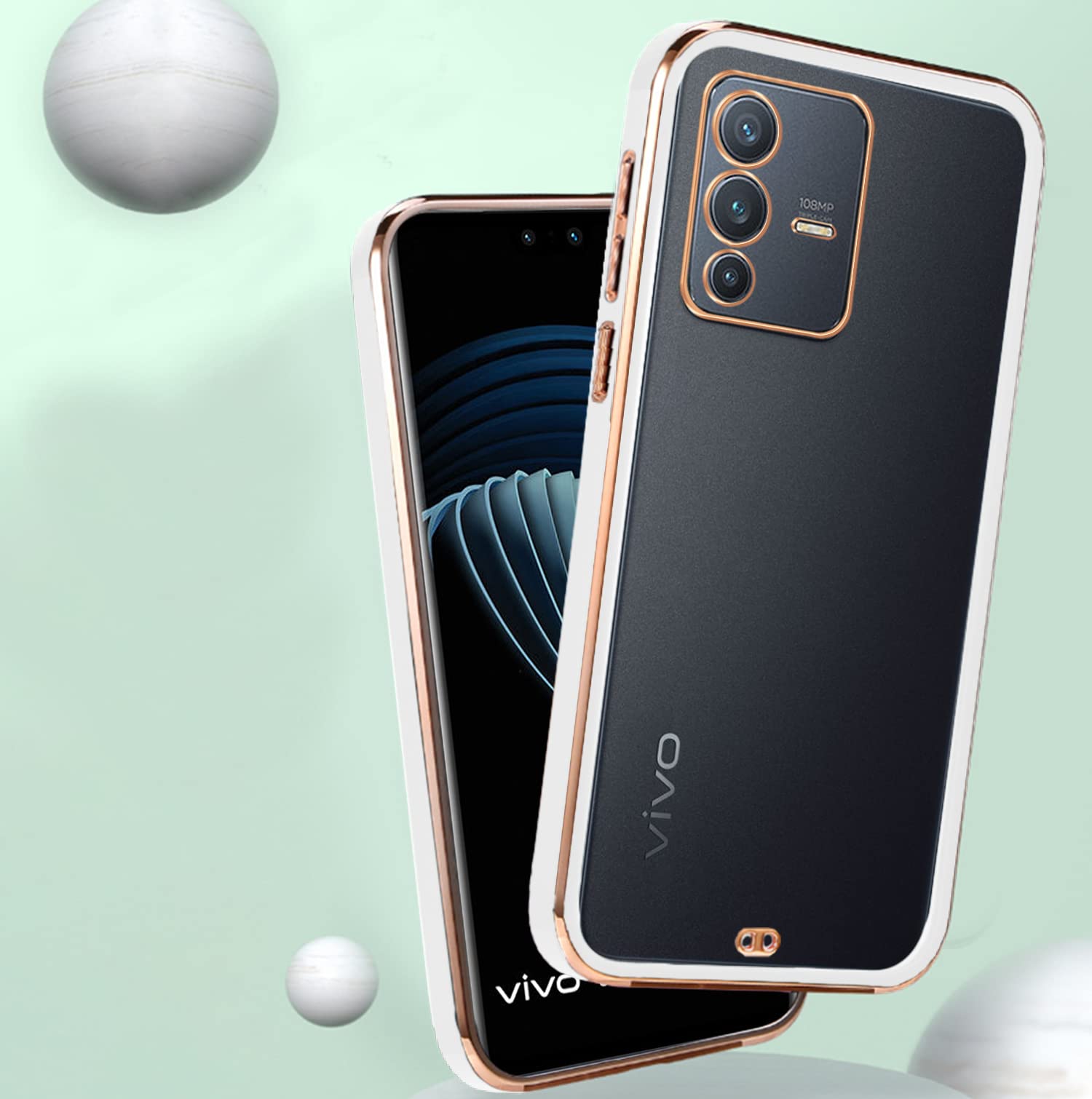 Vivo V23 5G phone cover in white by Pikkme – photo 4