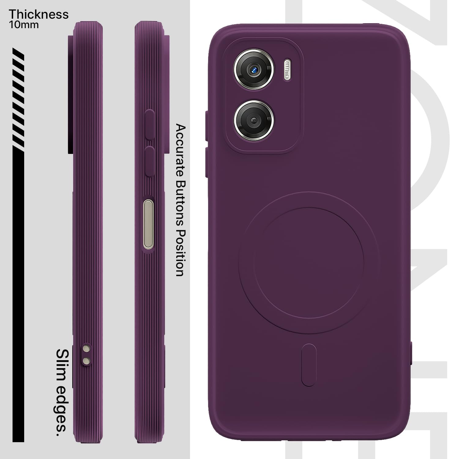 Purple back cover for Moto G06 Power – Pikkme – photo 3