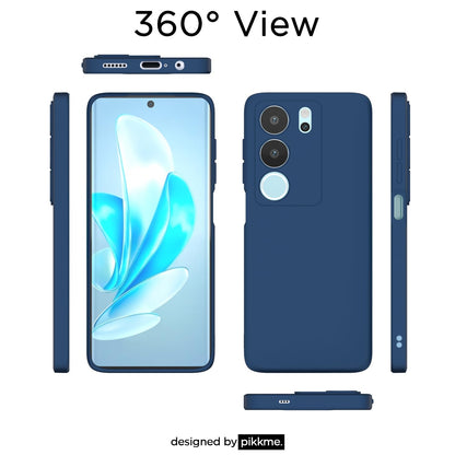 Vivo Y29 5G/Y19s Matte mobile back cover in blue by Pikkme – photo 4