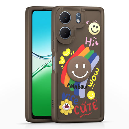 Oppo A5x Soft Silicone back cover in brown by Pikkme