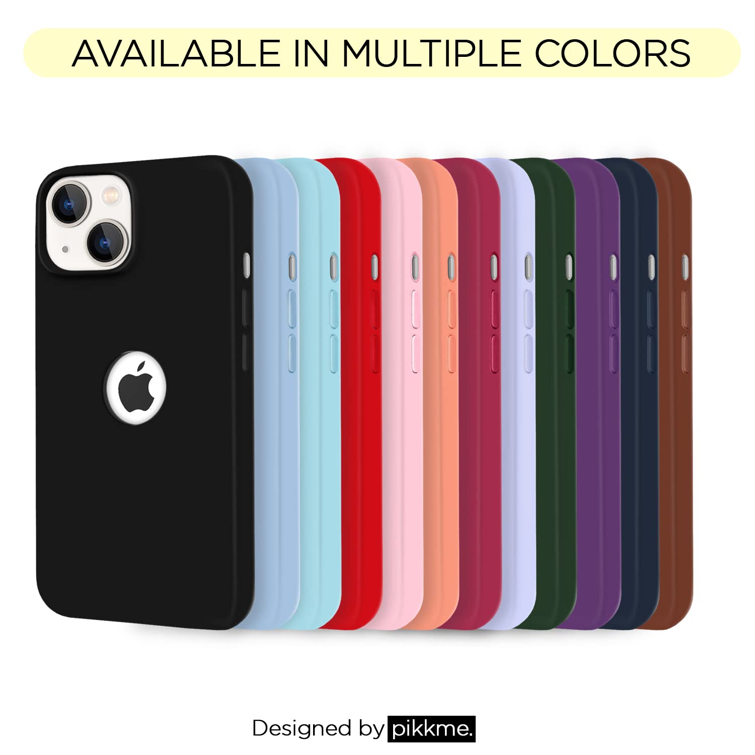 Pikkme iPhone 13 Super Soft Silicone Back Cover (Red)