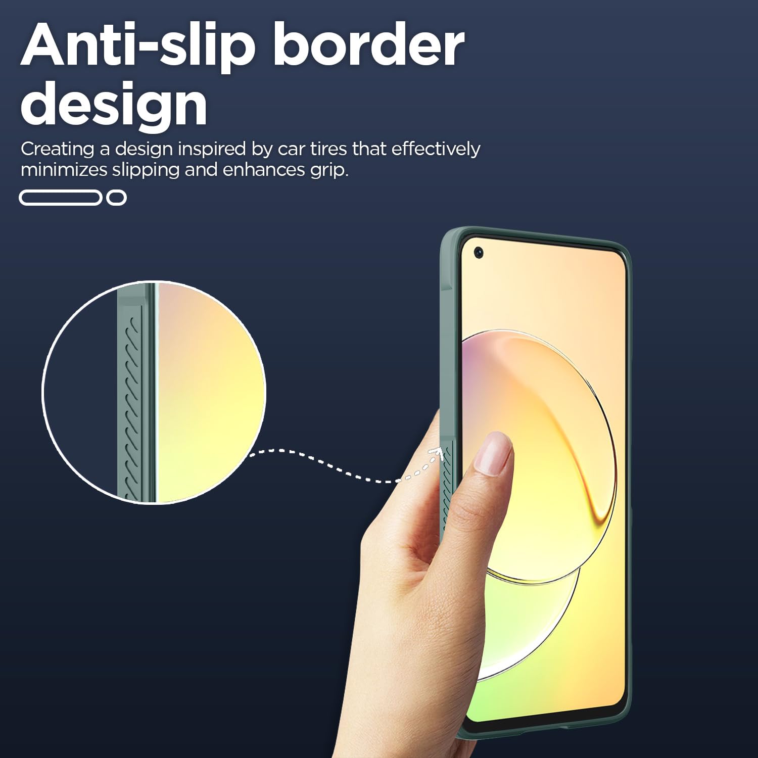 Realme 10 4G Liquid Silicone phone cover in green by Pikkme – photo 4