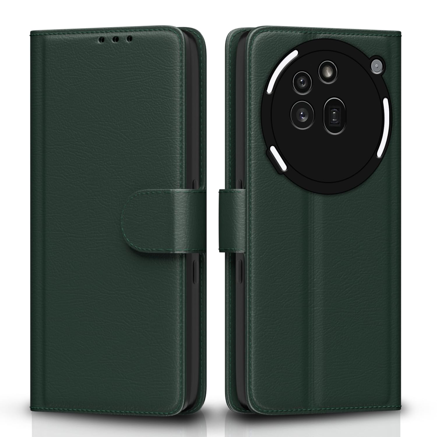 Pikkme green wallet flip cover for Nothing Phone 3a Pro 5G