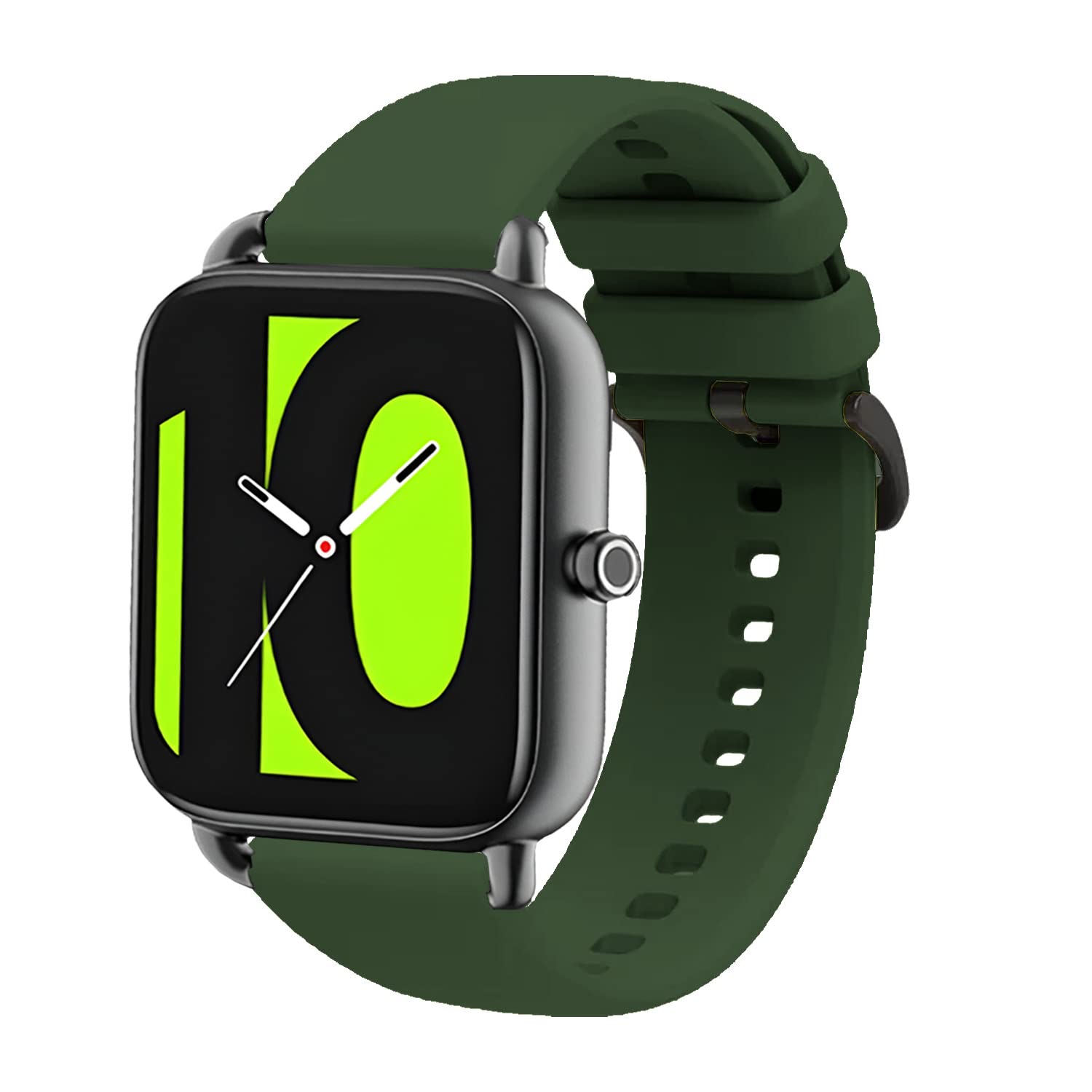 Pikkme Black Hook Strap Compatible (Olive Green)