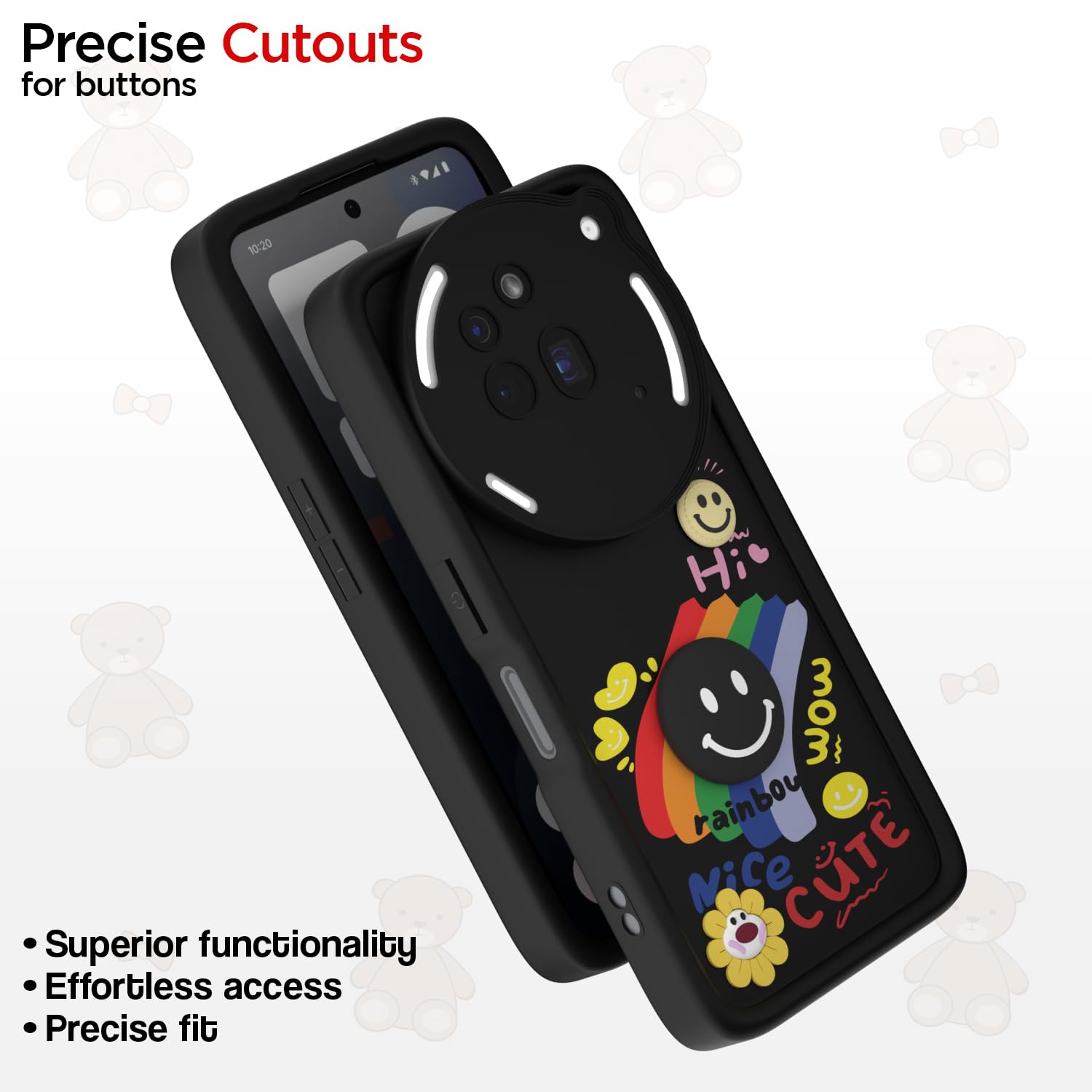Pikkme black back cover for Nothing Phone 3a Pro 5G – photo 6