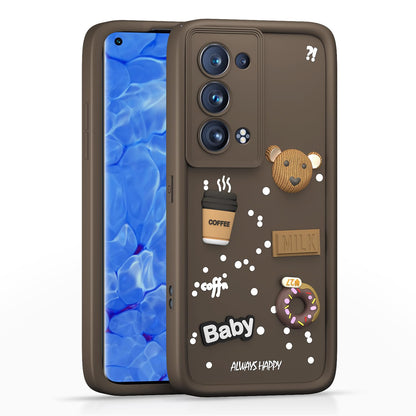 Brown Silicone phone cover for Oppo Reno 6 Pro Plus 5G/3D – Pikkme