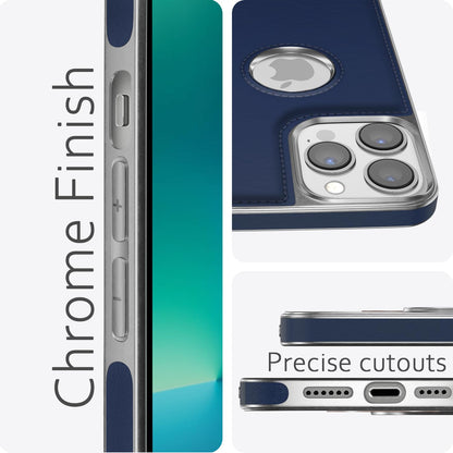 Chrome blue Leatherback mobile back cover for iPhone 13 Pro Max – Pikkme – photo 5