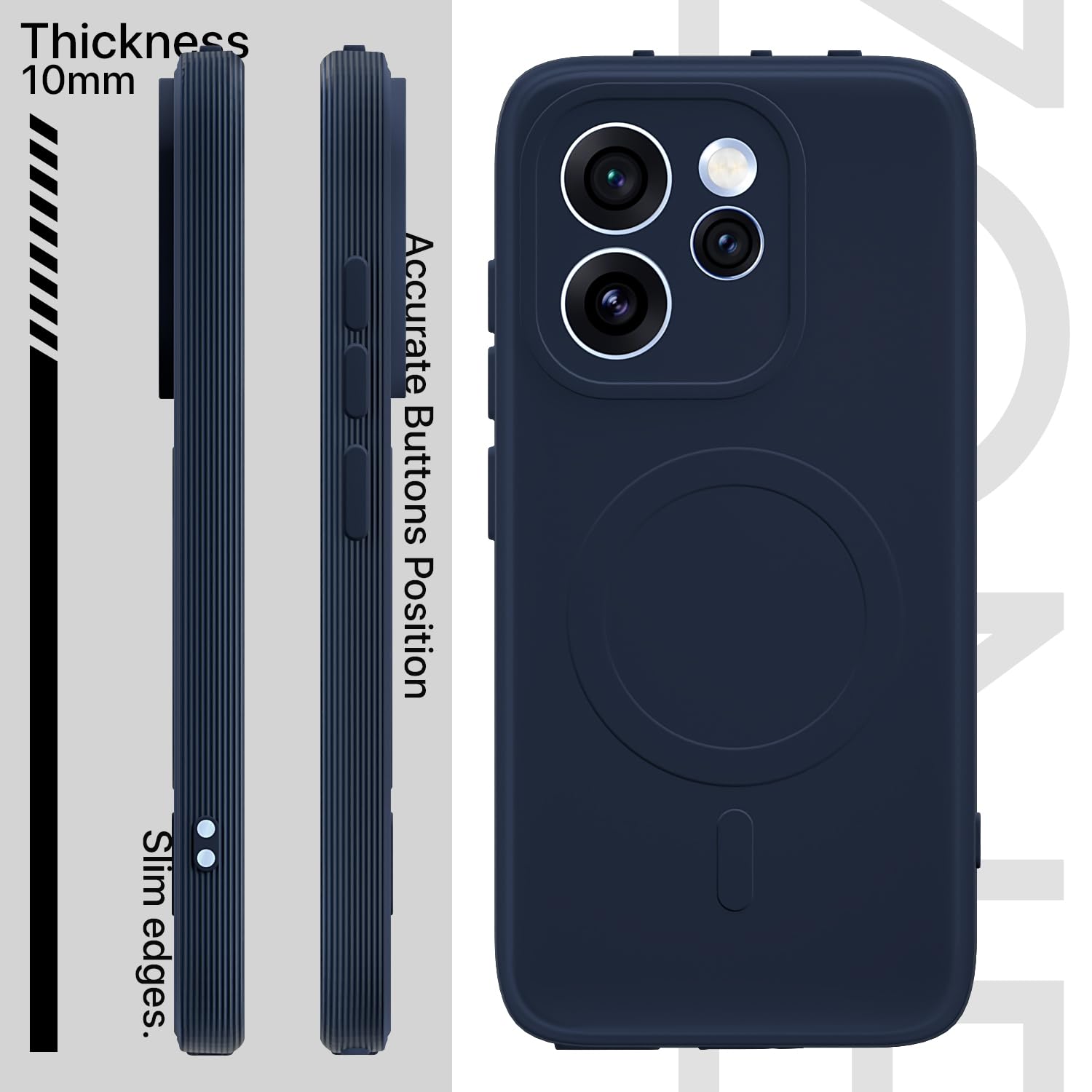 Pikkme blue MagSafe mobile cover for Oppo Reno 15 Pro 5G – photo 3