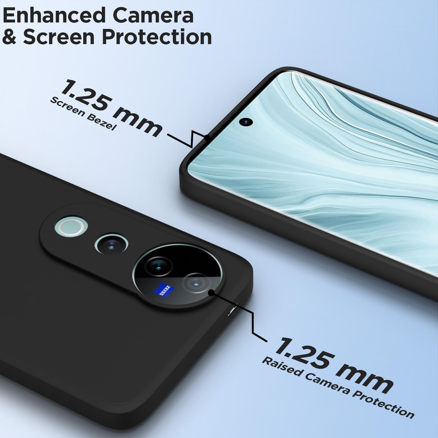 Pikkme Vivo V40/V40 Pro/T3 Ultra 5G black phone cover – photo 2