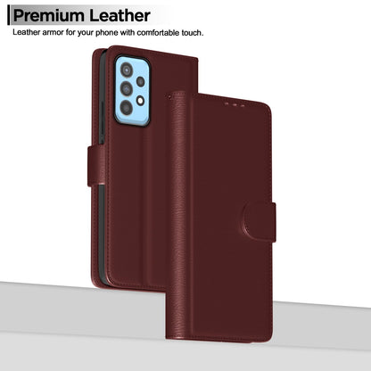 Samsung A52 Vintage flip case in brown by Pikkme – photo 2