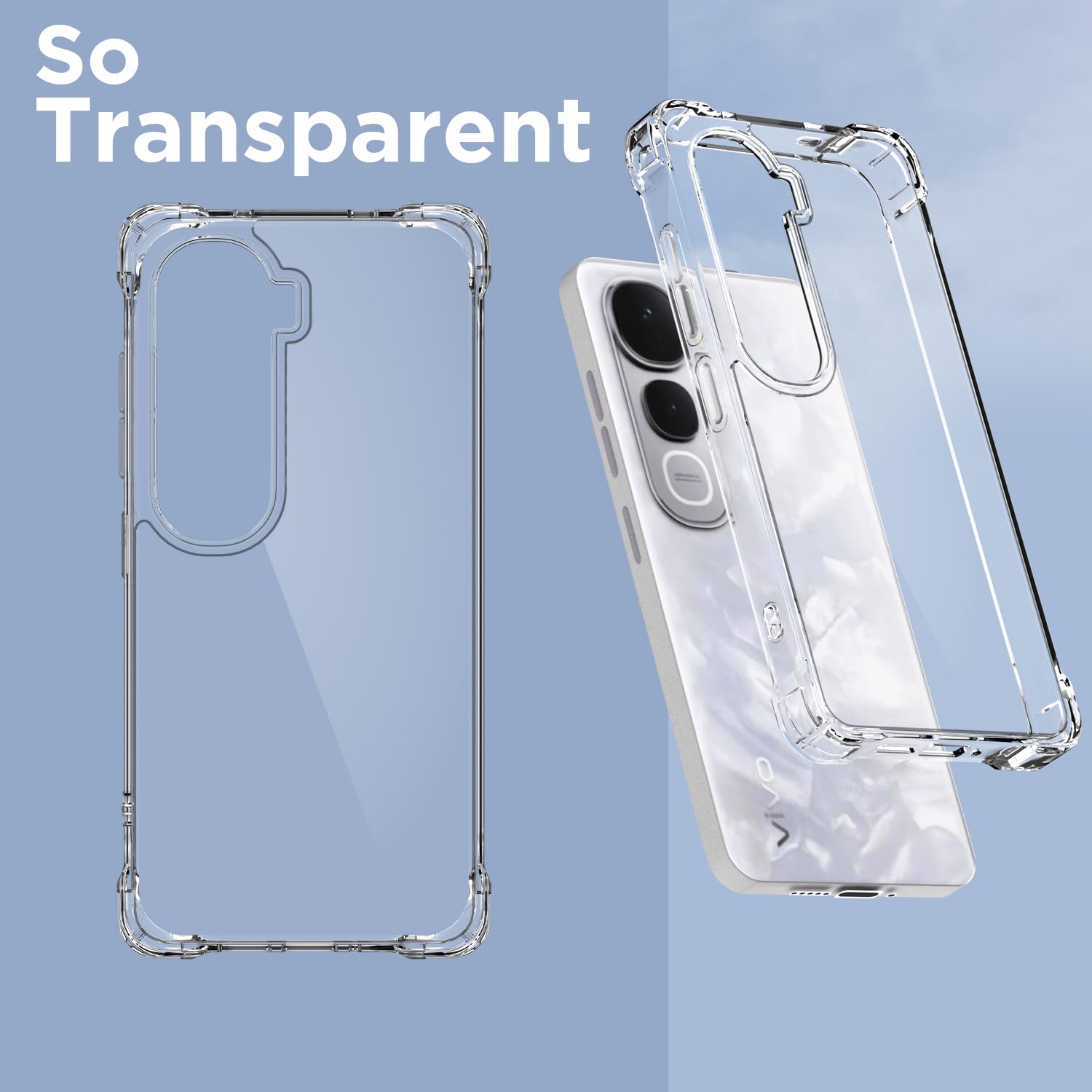 Pikkme transparent Clear mobile cover for Vivo Y400 5G – photo 2