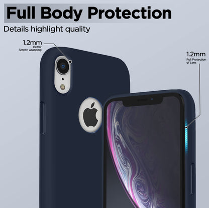 Dark blue Soft Silicone mobile cover for iPhone XR – Pikkme – photo 3