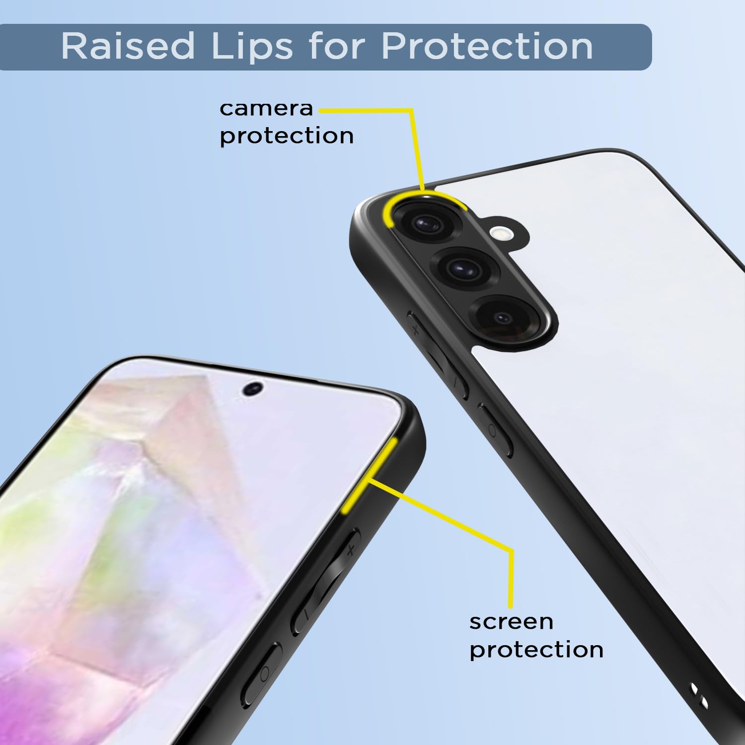 Black phone cover for Samsung A36 5G – Pikkme – photo 4