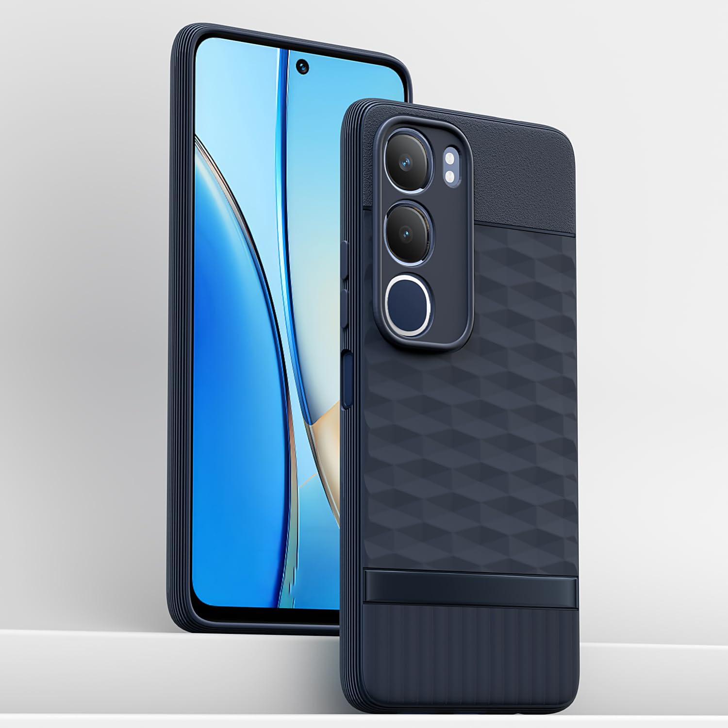 Pikkme Vivo Y19s / Vivo Y29 5G  Gencase Back Cover (Blue)
