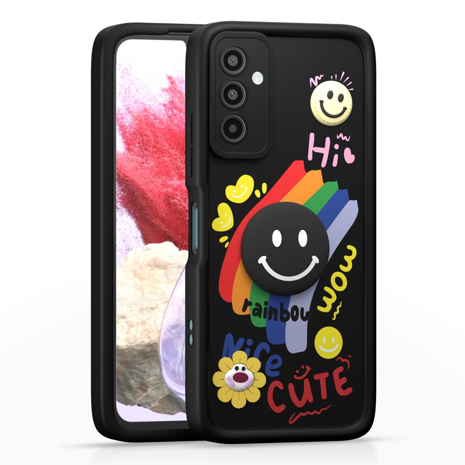 Samsung M34/F34 5G mobile cover in black by Pikkme