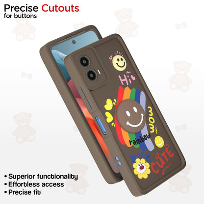 Pikkme Moto G34/G45 5G Soft Silicone brown mobile cover – photo 6