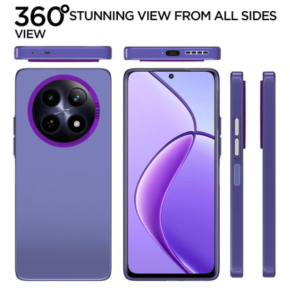 Pikkme Realme 12 5G So Cool Matte Finish Back Cover (Purple)