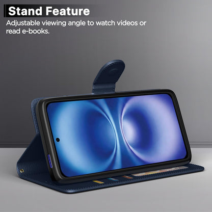 Infinix Smart 20 Wallet mobile flip cover in blue by Pikkme – photo 3