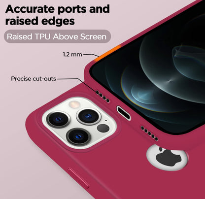 Rose red Soft Silicone phone cover for iPhone 12 Pro Max – Pikkme – photo 2