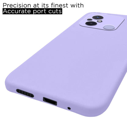 Pikkme purple Liquid Silicone mobile cover for Redmi 12C/Poco C55 – photo 5