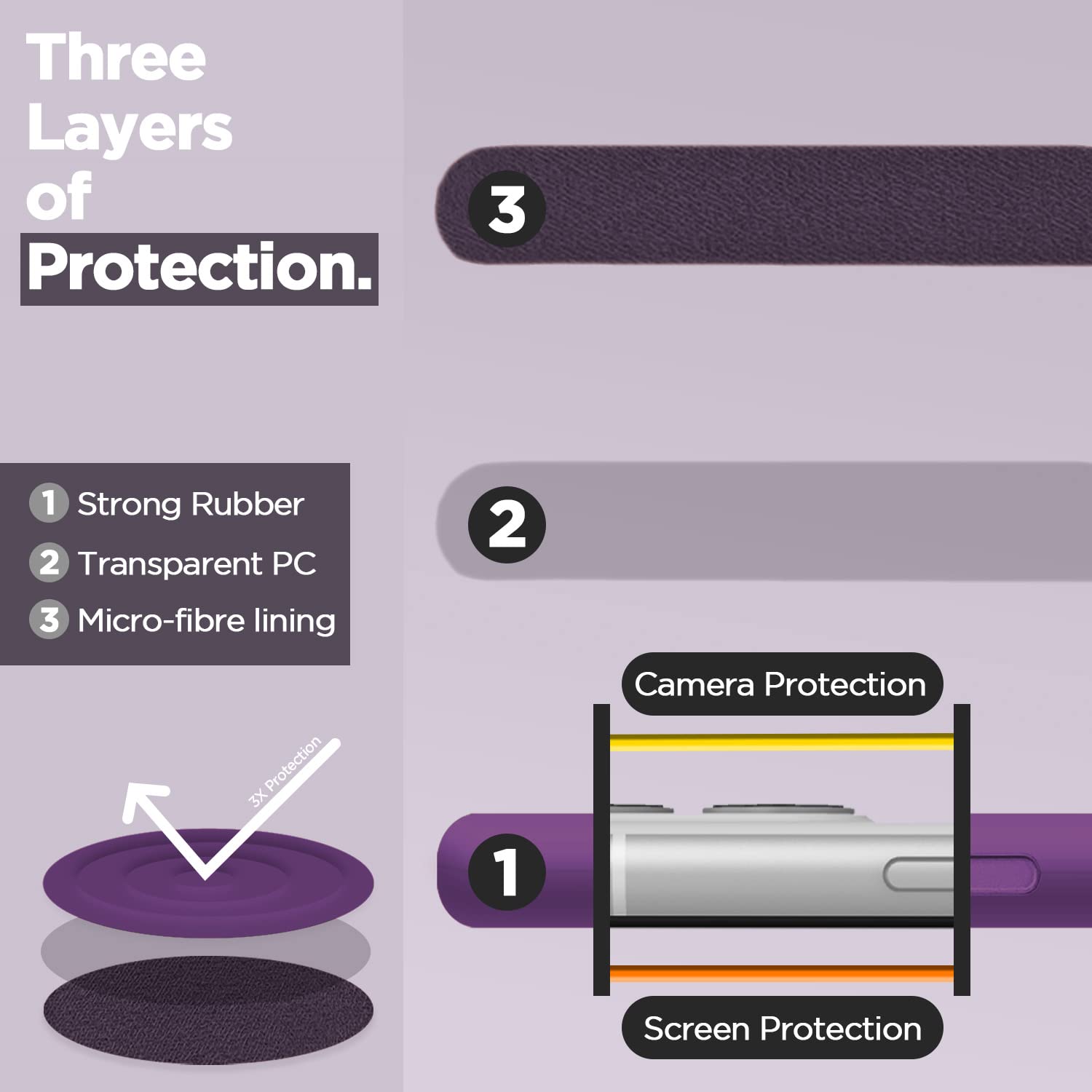 Pikkme iPhone 11 Super Soft Silicone Back Cover (Dark Purple)
