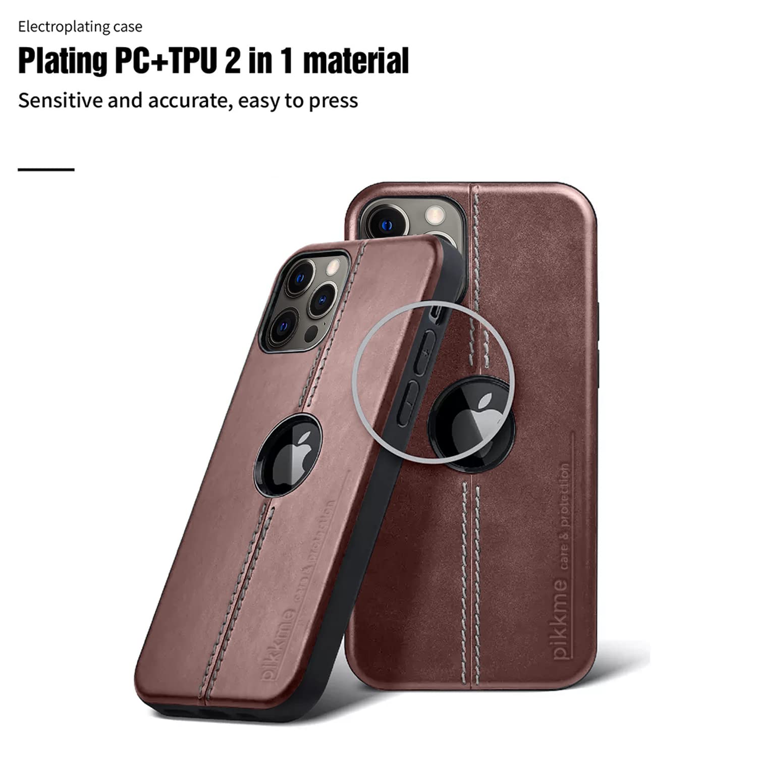 Brown Leather phone cover for iPhone 12 Pro Max – Pikkme – photo 8