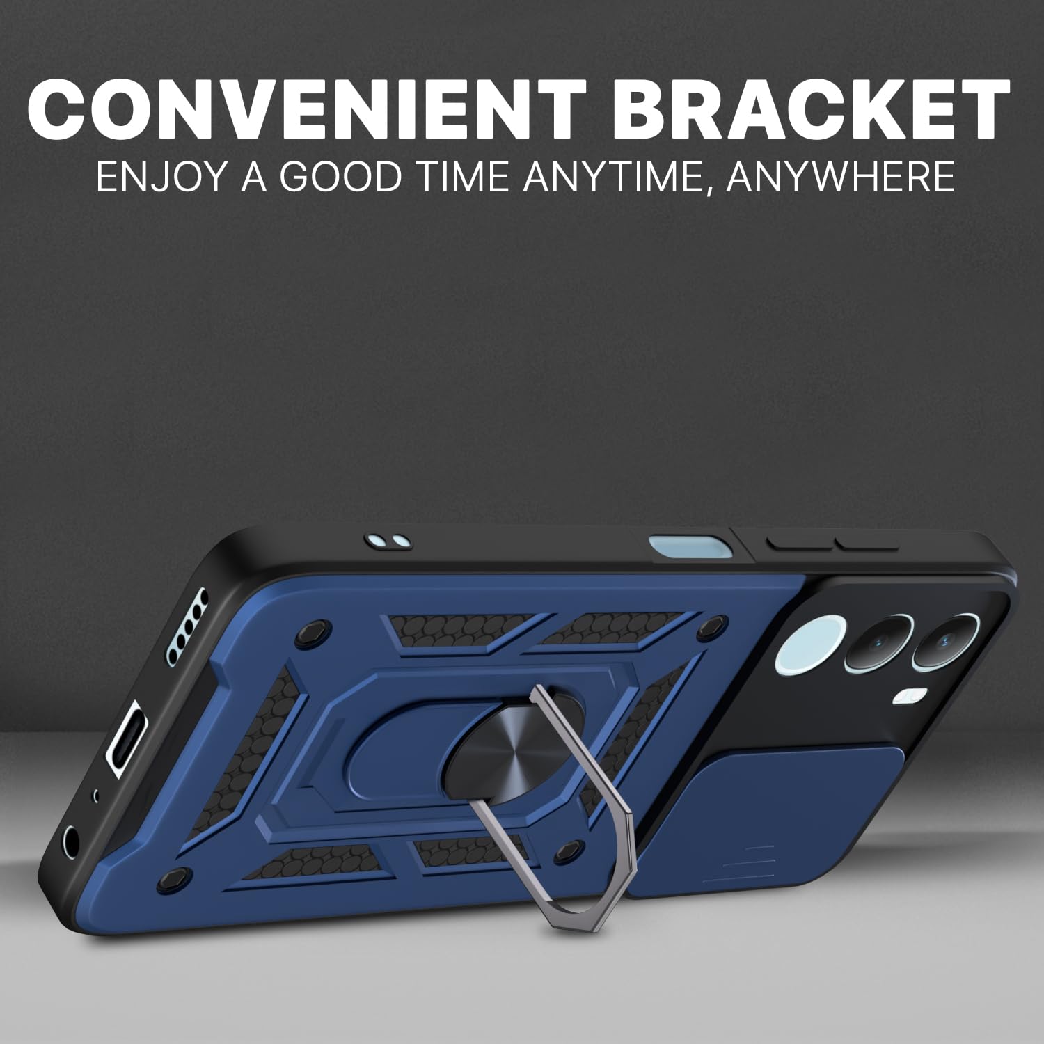 Vivo Y29 5G/Y19s 5G/360 D10 Camera Shield mobile cover in blue by Pikkme – photo 3