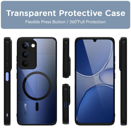 Pikkme Realme P4 Lite 5G MagSafe black mag-safe back cover – photo 2