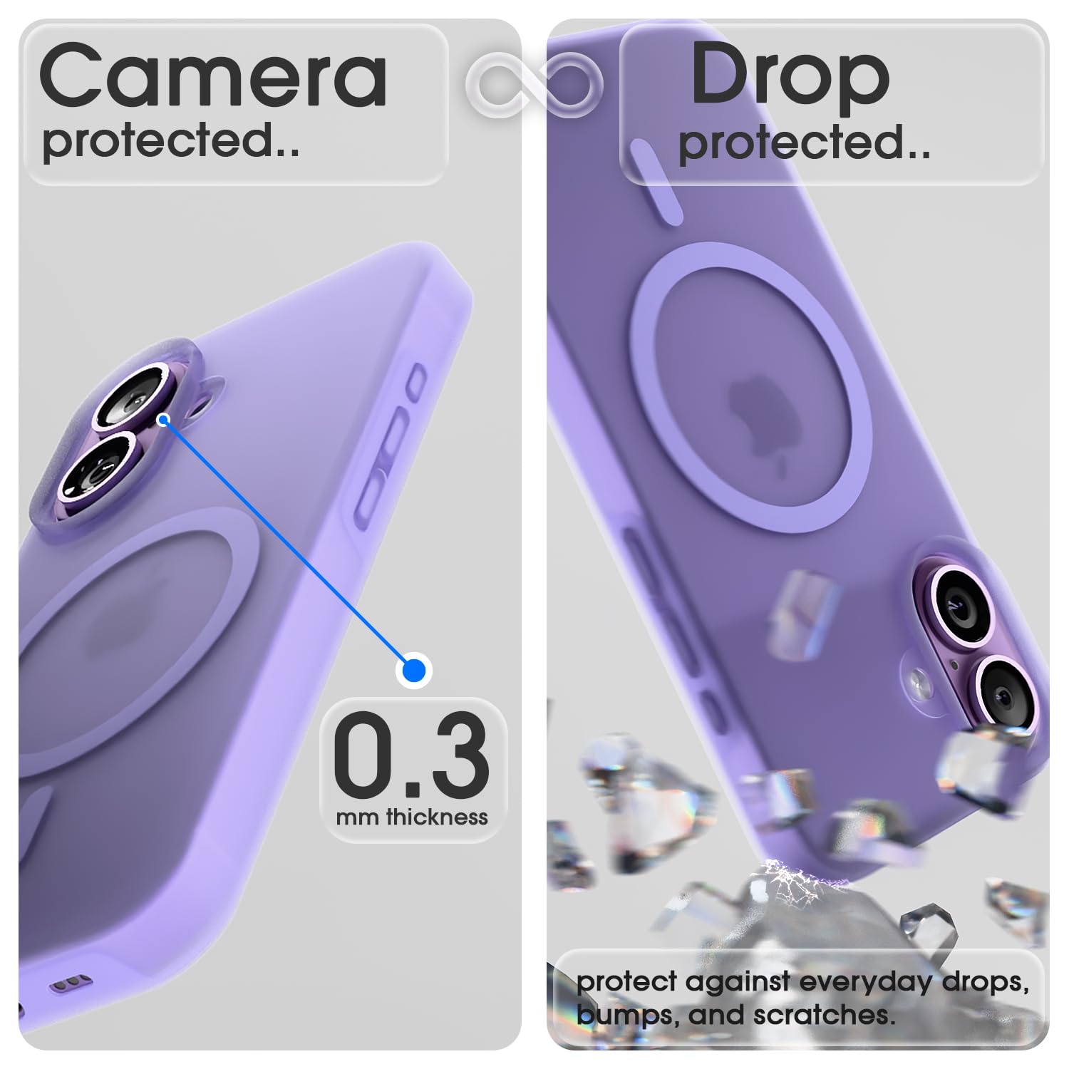 Light purple Soft Silicone back cover for iPhone 17 – Pikkme – photo 6