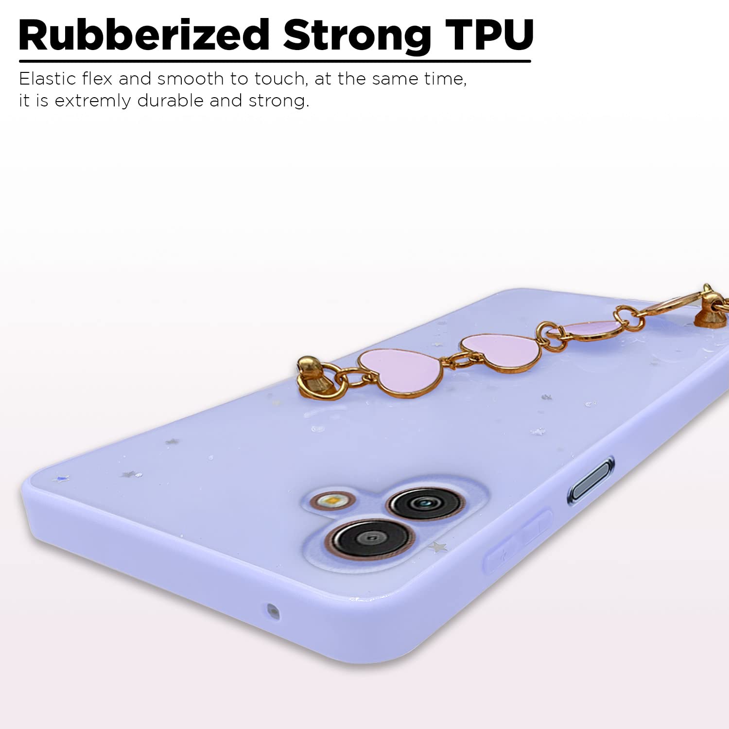 Samsung M13 5G Chain phone cover in purple by Pikkme – photo 5