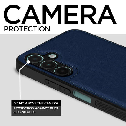 Pikkme Samsung Galaxy A16 5G Leatherback Back Case | Blue
