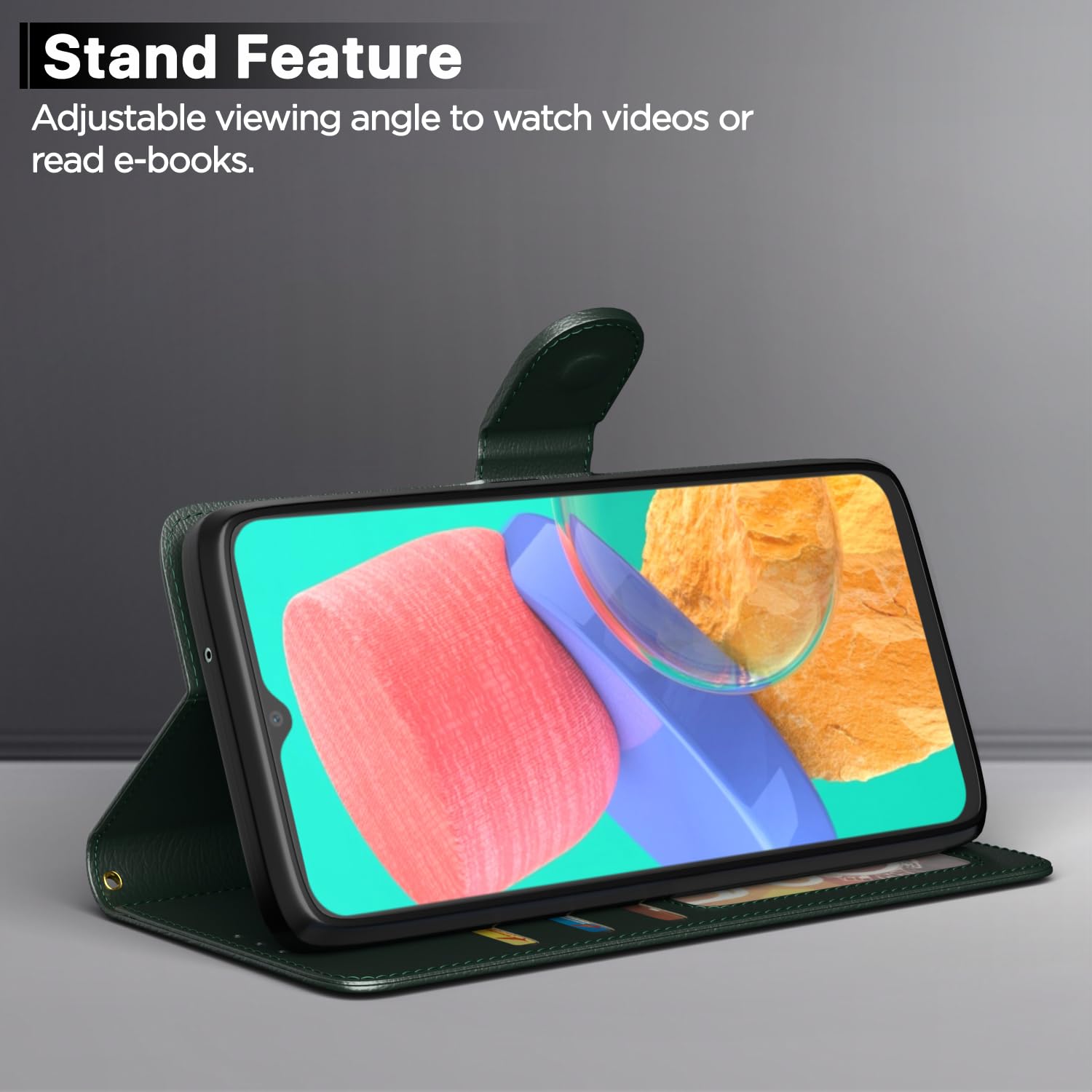 Samsung M33 5G flip case in green by Pikkme – photo 3